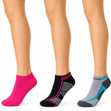 Women’s Ankle Cotton Socks Assorted 3 Pairs - 1173