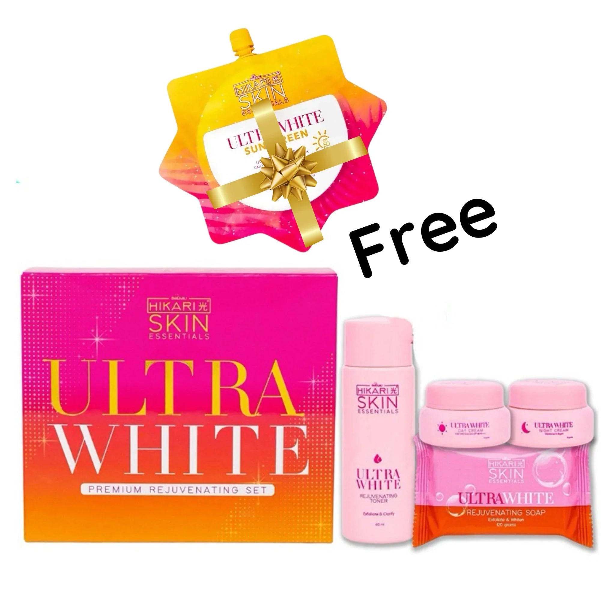 Hikari Ultra White Rejuvenating Set / Sunscreen