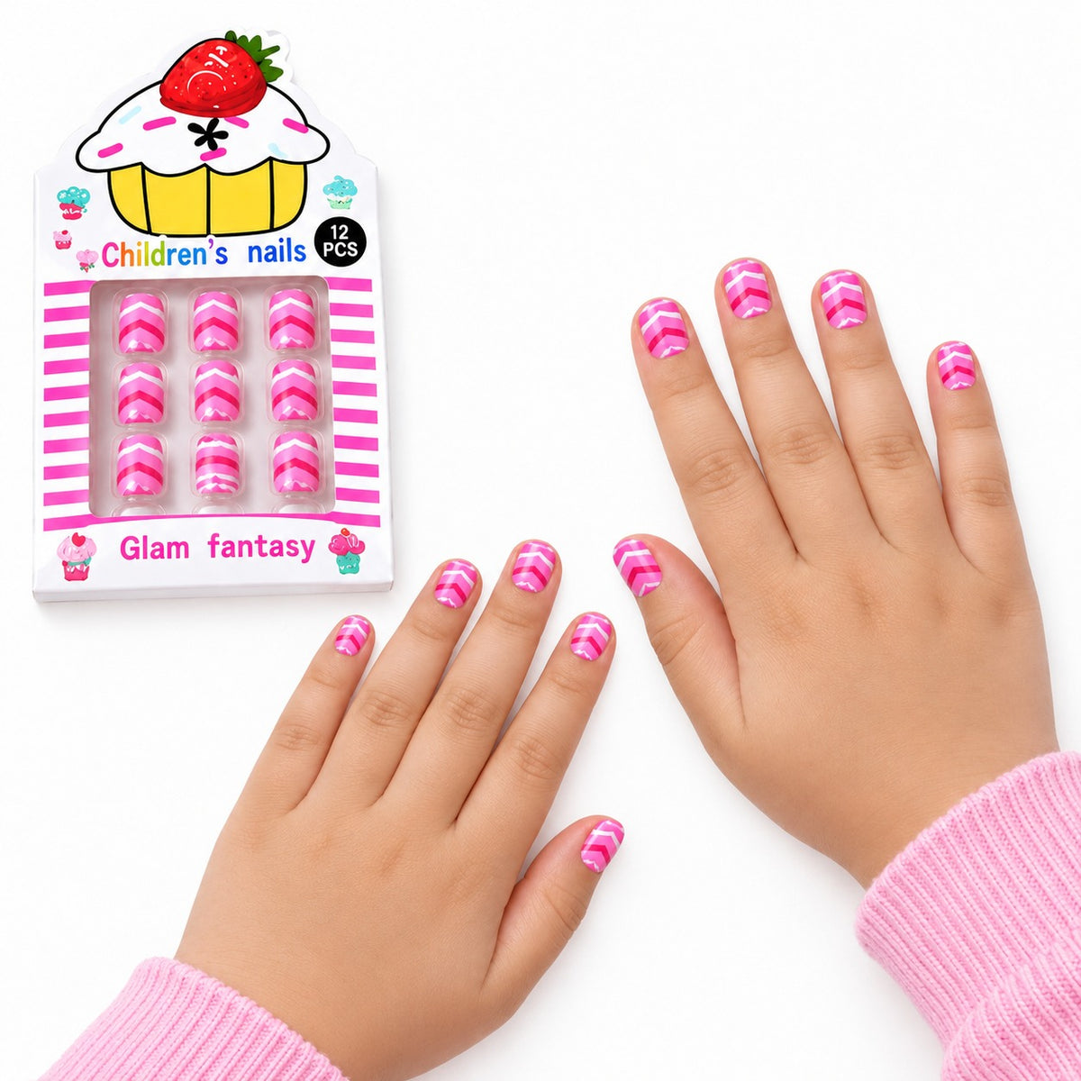 Sweet Pop Nail Art Set For Kids 12 Pack - 3003