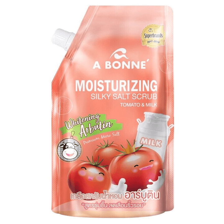 A Bonne Moisturizing Silky Salt Scrub Tomato & Milk - 350g - Pinoyhyper