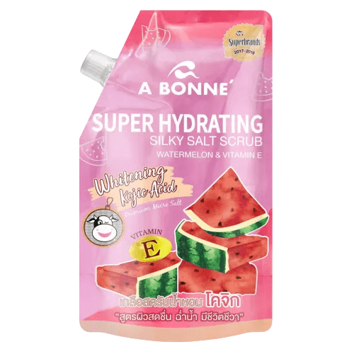 A Bonne Super Hydrating Silky Salt Scrub Watermelon & Vit E - 350g - Pinoyhyper