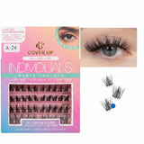 Cover Up Pre-Glued 3D Cluster Eyelashes A-24