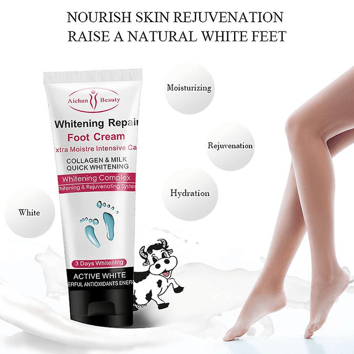 Aichun Beauty Extra Moisture Milk Whitening Repair Foot Cream - 100g - Pinoyhyper