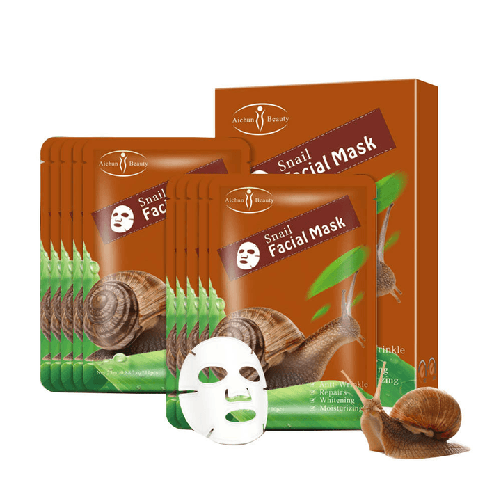 Aichun Beauty Snail Facial Mask - 3pcs - Pinoyhyper