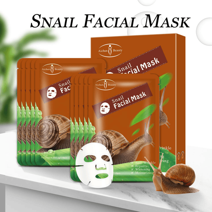 Aichun Beauty Snail Facial Mask - 3pcs - Pinoyhyper