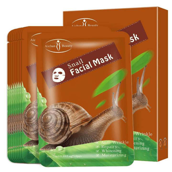 Aichun Beauty Snail Facial Mask - 3pcs - Pinoyhyper