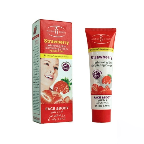 Aichun Beauty Strawberry Whitening Skin Peeling Gel Face & Body - 100g - Pinoyhyper