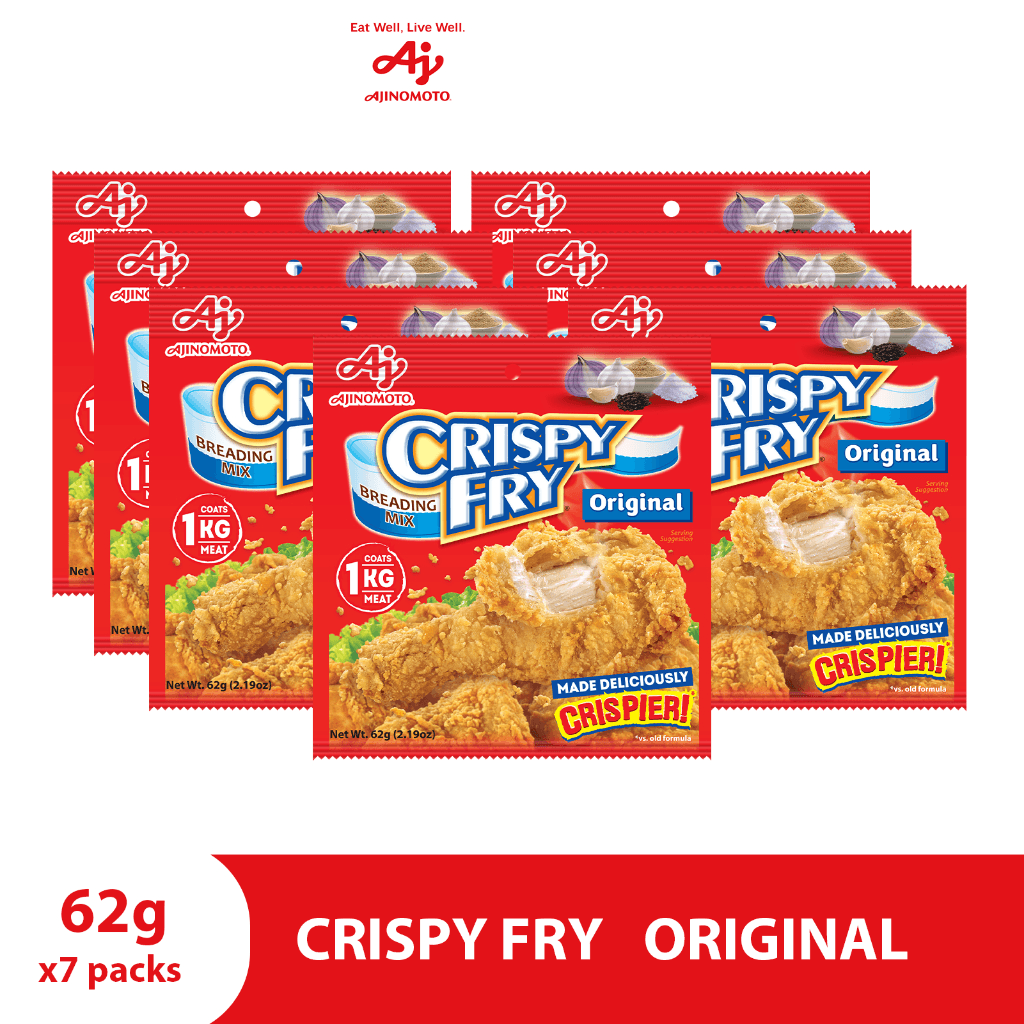 Ajinomoto Crispy Fry Original Breading Mix - 7Pcs × 62g (Offer ...