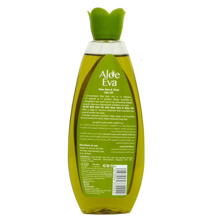Aloe Eva Strengthening Hair Oil Aloe Vera & Olive Oil - 300ml - Pinoyhyper