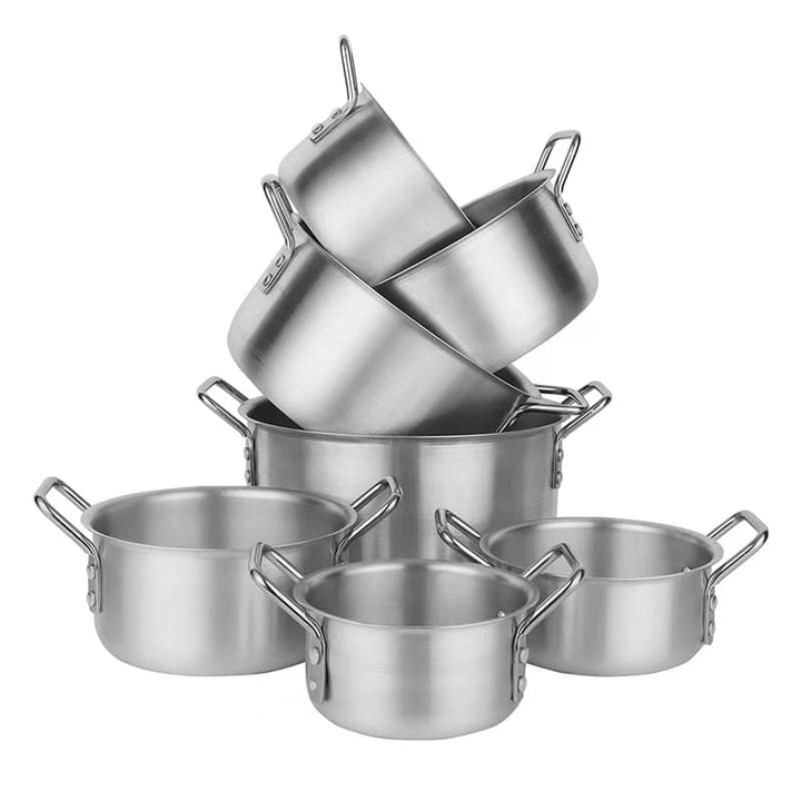 Aluminium Cooking Pot - 7 Pcs - Pinoyhyper