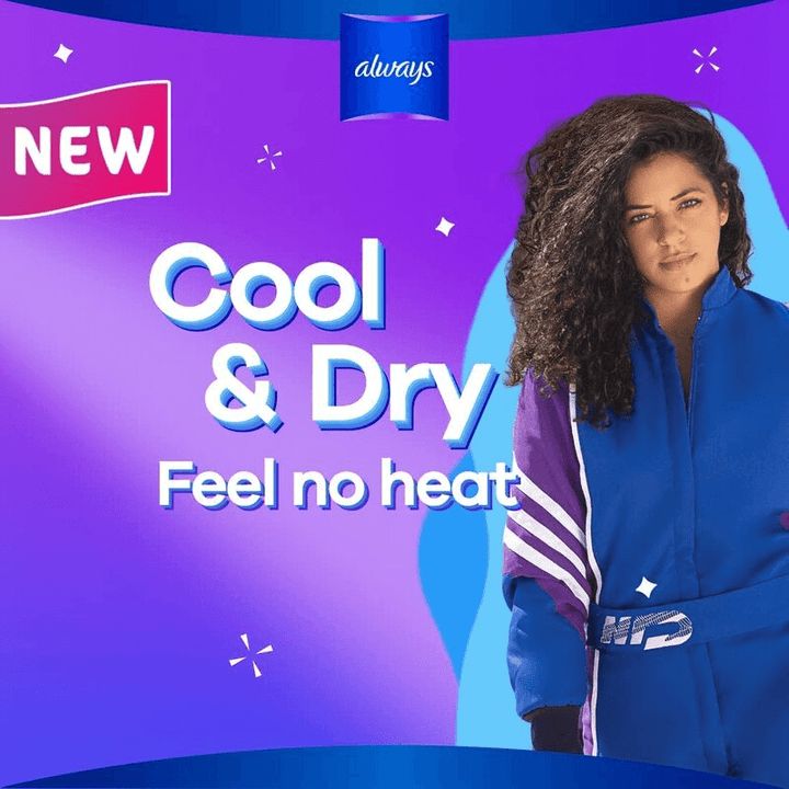 Always Cool & Dry No Heat Feel Maxi Thick Large Sanitary Pads - 30 Pads - Pinoyhyper