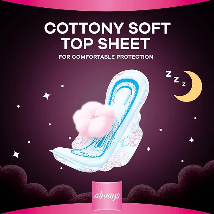 Always Breathable Soft Maxi Thick Night Sanitary Pads - 48Pcs - Pinoyhyper