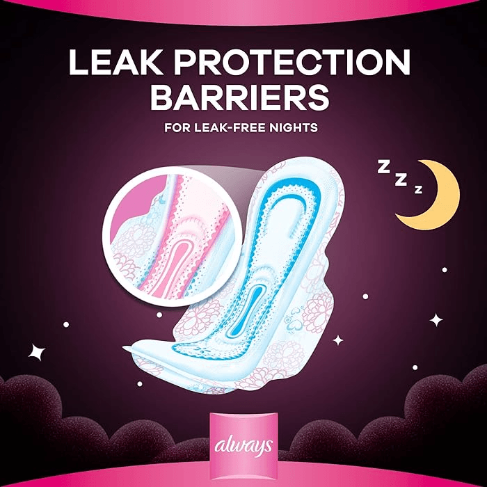 Always Breathable Soft Maxi Thick Night Sanitary Pads - 48Pcs - Pinoyhyper