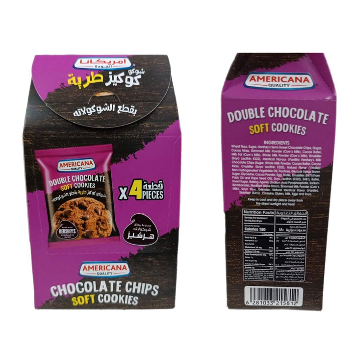 Americana Soft Double Chocolate Cookies - 40g x 4Pcs - Pinoyhyper