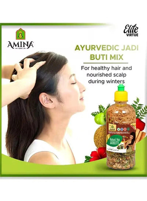 Amina Herbal Natural Hair Herbals in bottle (Jadibutti) for Hair Fall and Dandruff - Pinoyhyper