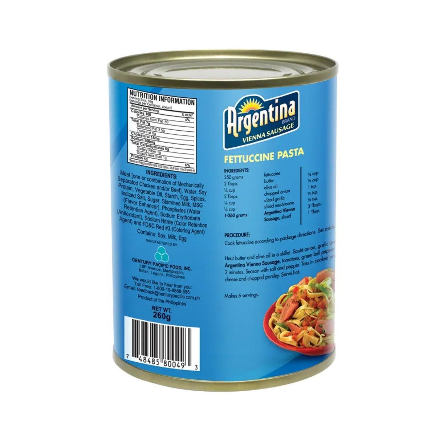 Argentina Vienna Sausage - 260g - Pinoyhyper