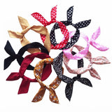 Bunny Ears Retro Hair Scarf - 3Pcs (Assorted Color)