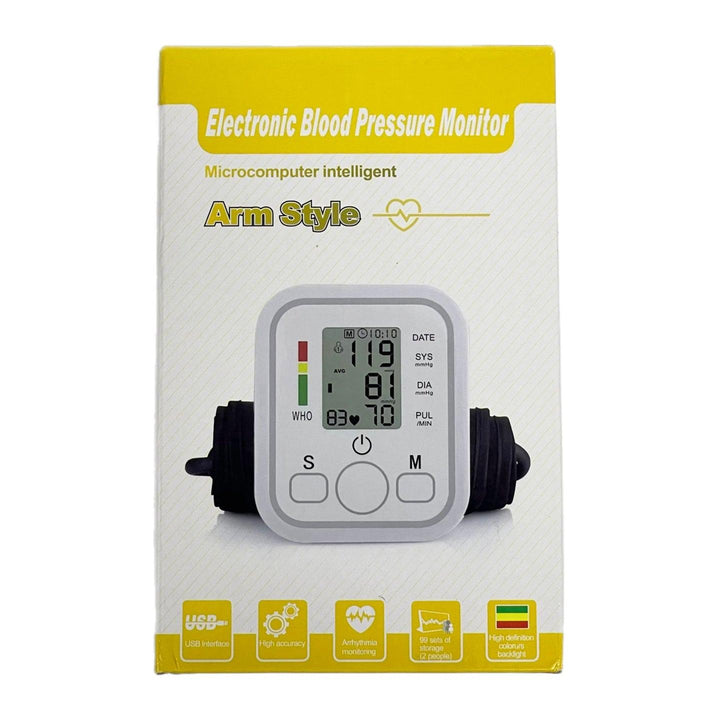 Automatic Digital Upper Arm Blood Pressure Monitor Meter Machine - Pinoyhyper