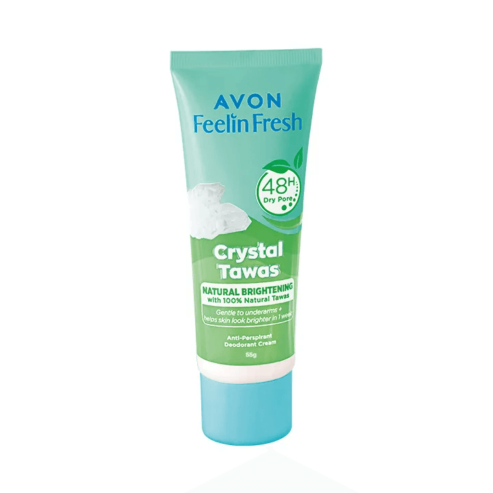 Avon Feelin Fresh Crystal Tawas Anti-Perspirant Deo Cream - 55g - Pinoyhyper