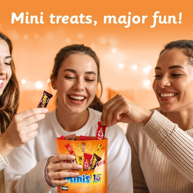 Nestle Minis Assorted Chocolate Bars - 15Pcs