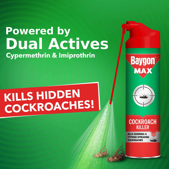 Baygon Max Cockroach Killer Spray - 400ml - Pinoyhyper