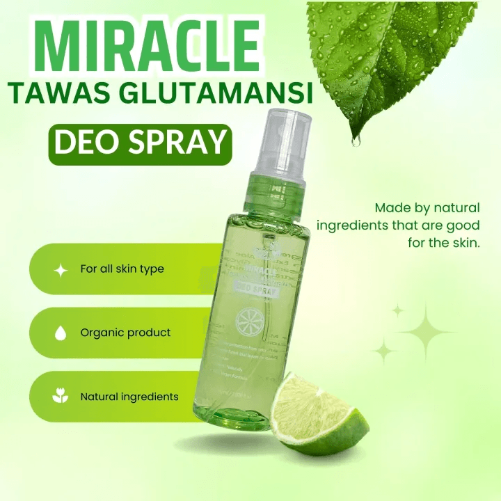Beauty Obsession Miracle Tawas Glutamansi Deo Spray - 60ml - Pinoyhyper