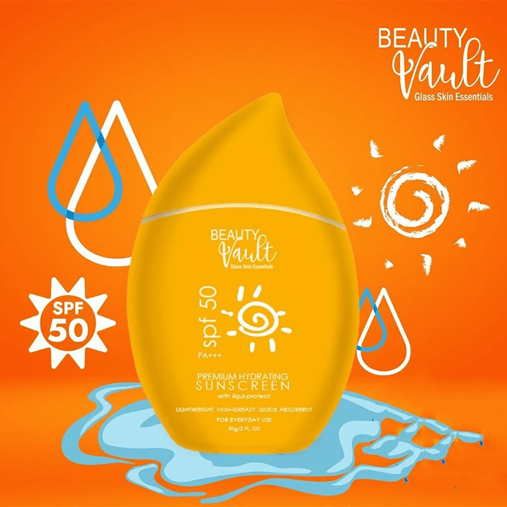Beauty Vault Premium Hydrating Sunscreen spf 50 - 50g - Pinoyhyper