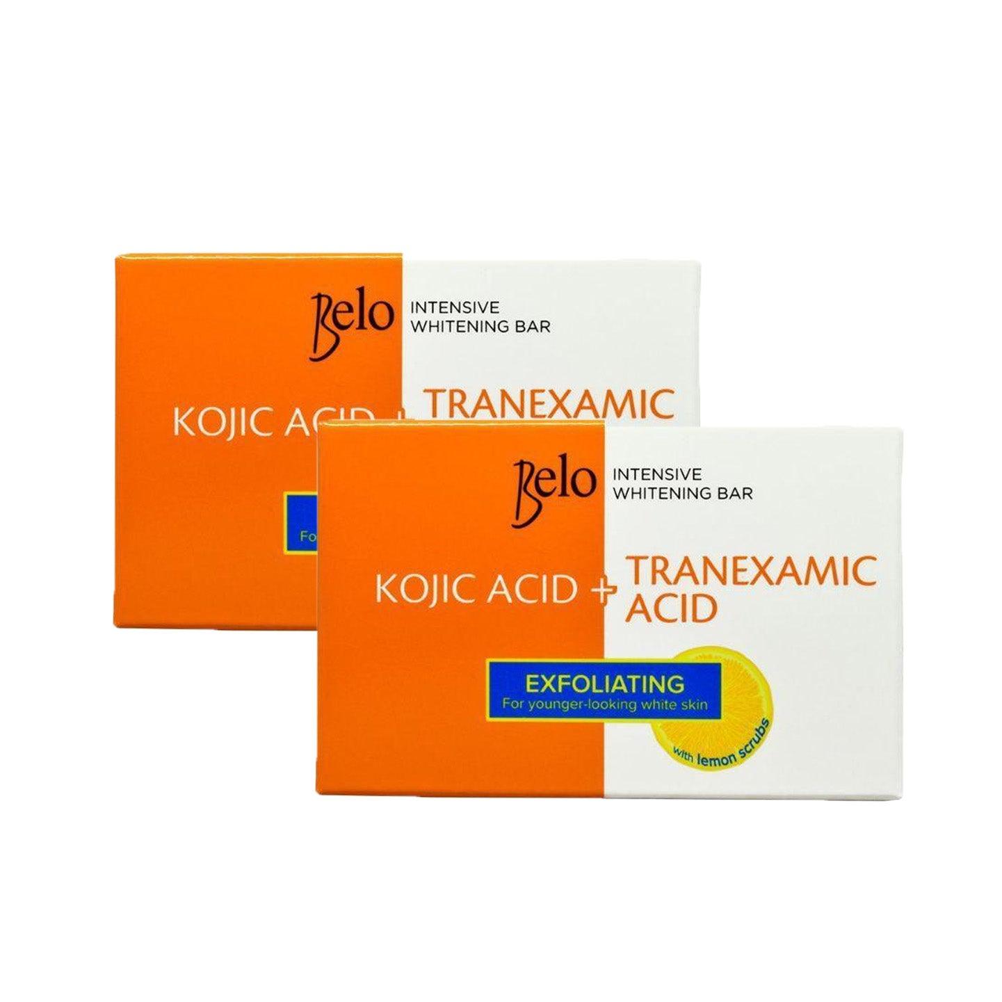 Belo Intensive Whitening Bar Exfoliating Lemon Soap - 2 × 65g (Offer ...