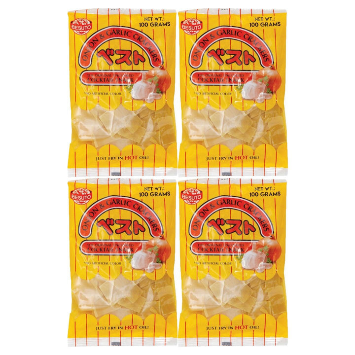 Besuto Onion & Garlic Crackers Uncooked - 100g (3+1) Offer - Pinoyhyper