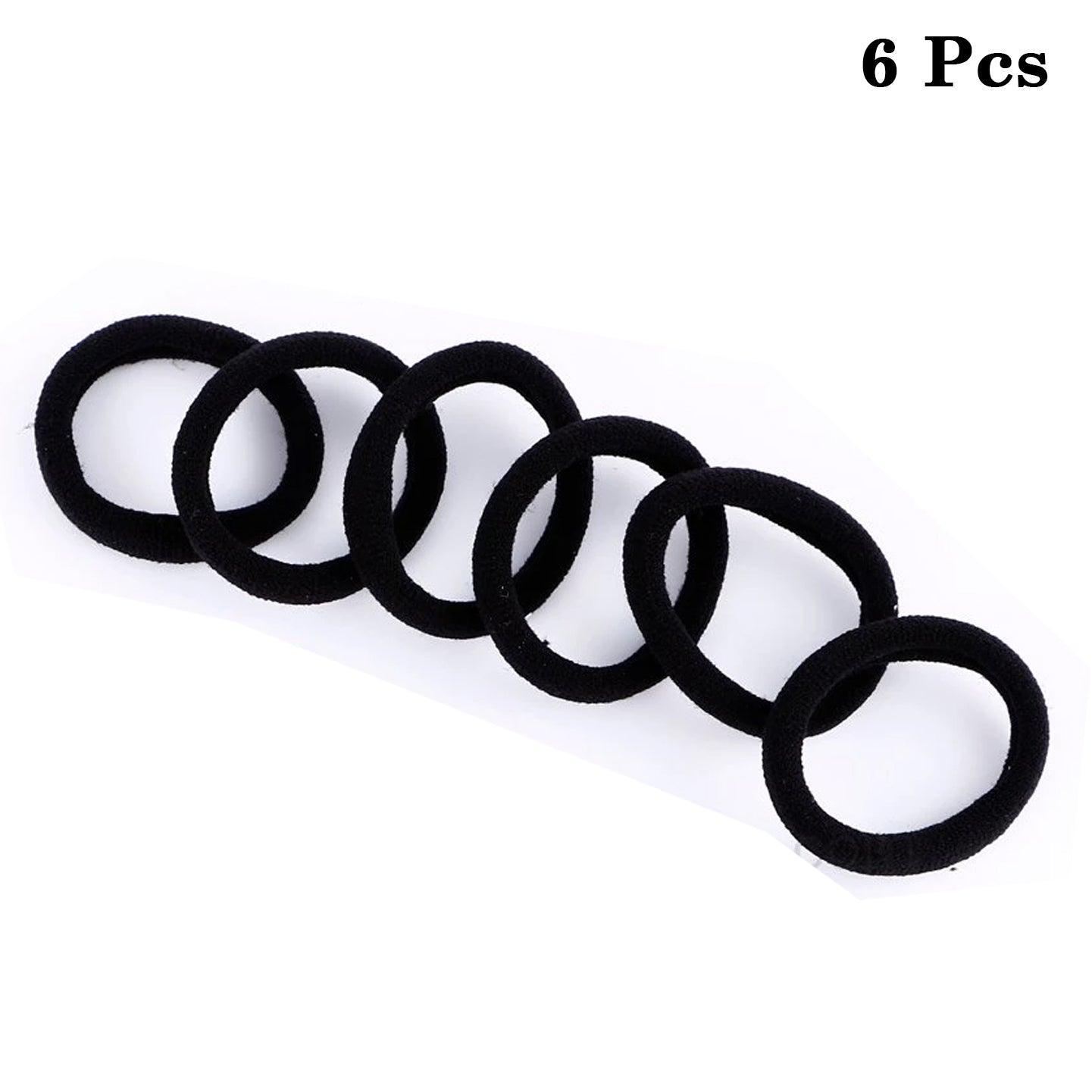 Black Rubber Bands - 6 Pcs - Pinoyhyper