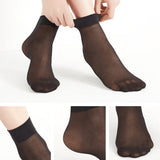 Invisible-Fit Sheer Ankle Socks ( Short Socks) - 302 (4- Set)