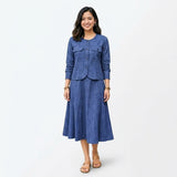 Lady Guoguo Women’s Button Front Linen Dress - HY001