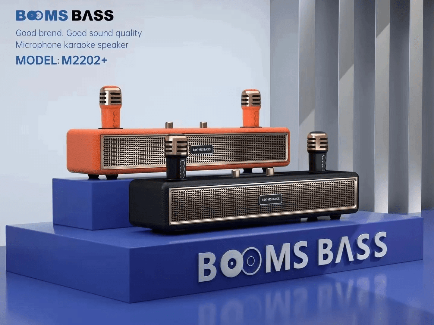 Booms Bass Portable & Wireless Karaoke Speaker - M2202+ - Pinoyhyper