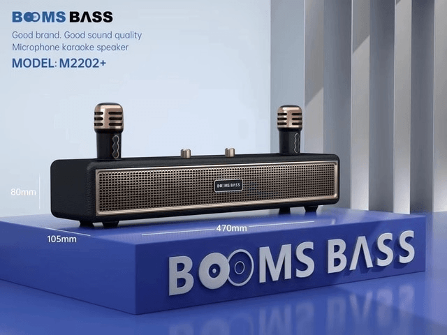 Booms Bass Portable & Wireless Karaoke Speaker - M2202+ - Pinoyhyper