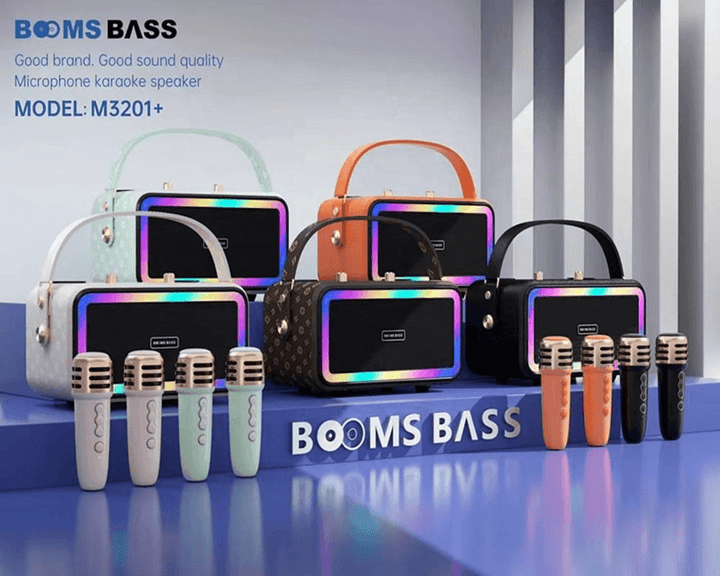 Booms Bass Portable & Wireless Karaoke Speaker - M3201+ - Pinoyhyper