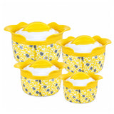 Magnolia Designer Insulated Hot Pot Set of 4