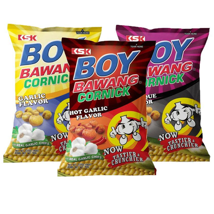Boy Bawang Cornick Chips Assorted - 3Pcs (Offer) - Pinoyhyper