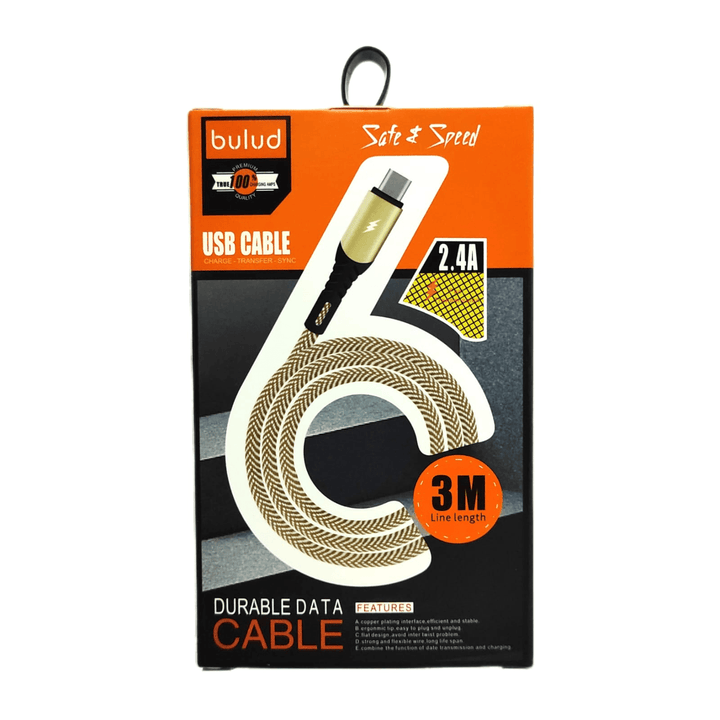 Bulud Fast Transmission 2.4A USB Cable - Type C - Pinoyhyper