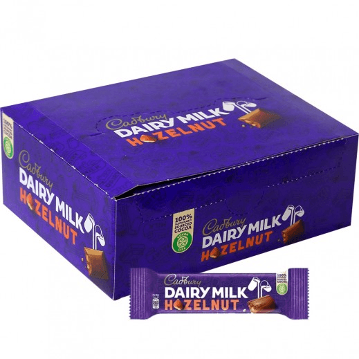Cadbury Dairy Milk Hazelnuts Chocolate - 35g × 12 Pack - Pinoyhyper