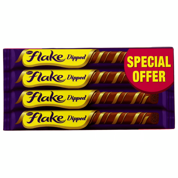 Cadbury Flake Dipped Chocolate Bar (Special Offer) - 4 x 32g - Pinoyhyper