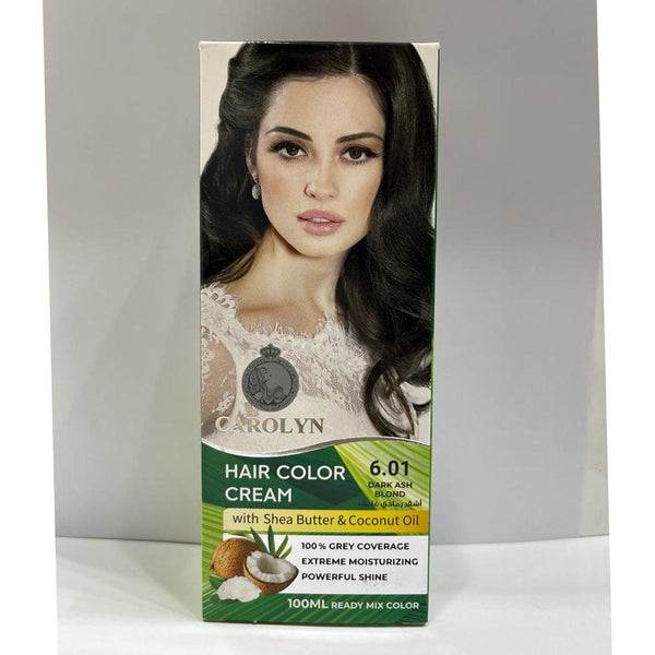 Carolyn Hair Color Cream With Shea Butter & Coconut Oil - 6.01 Dark Ash Blond - Pinoyhyper