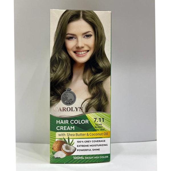Carolyn Hair Color Cream With Shea Butter & Coconut Oil - 7.11 Olive Blond - Pinoyhyper