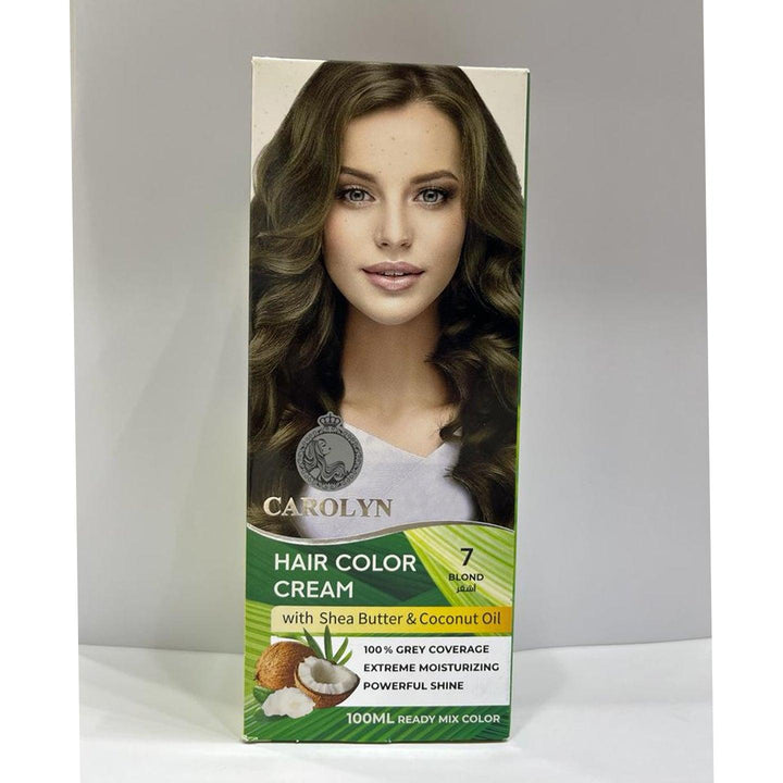Carolyn Hair Color Cream With Shea Butter & Coconut Oil - 7 Blond - Pinoyhyper