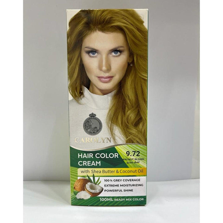 Carolyn Hair Color Cream With Shea Butter & Coconut Oil - 9.72 Walnut Blond - Pinoyhyper
