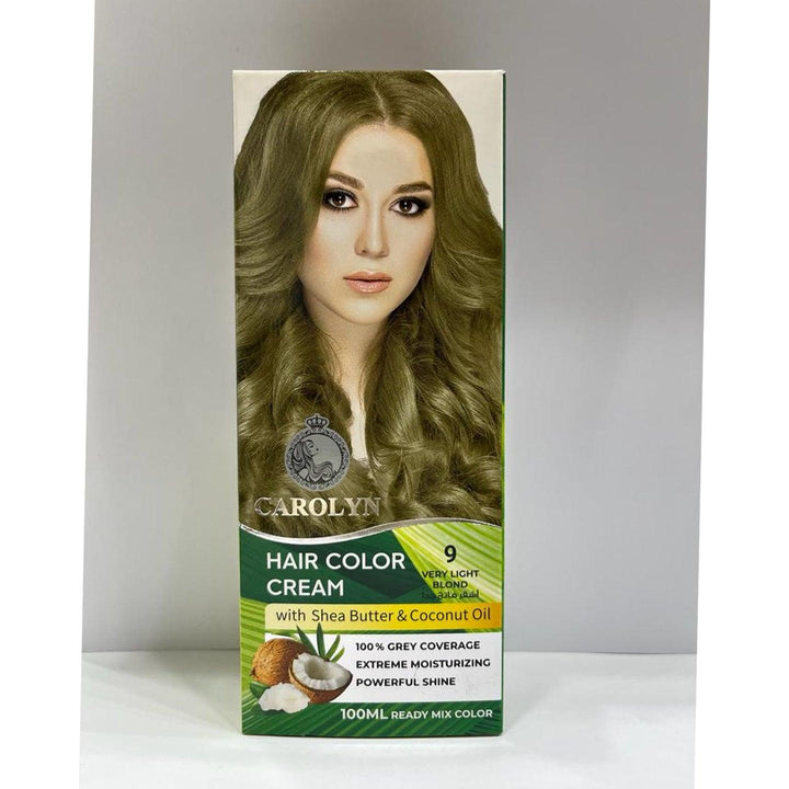 Carolyn Hair Color Cream With Shea Butter & Coconut Oil - 9 Very Light Blond - Pinoyhyper