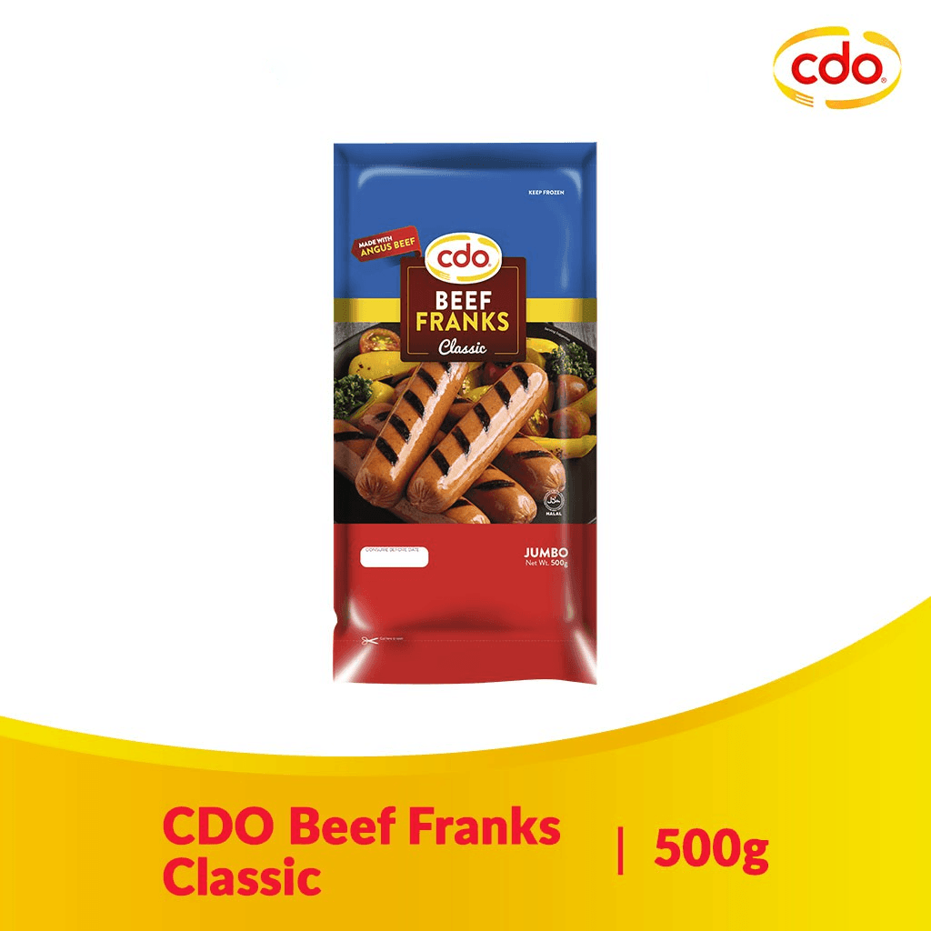CDO Beef Franks Classic Jumbo - 500g - Pinoyhyper