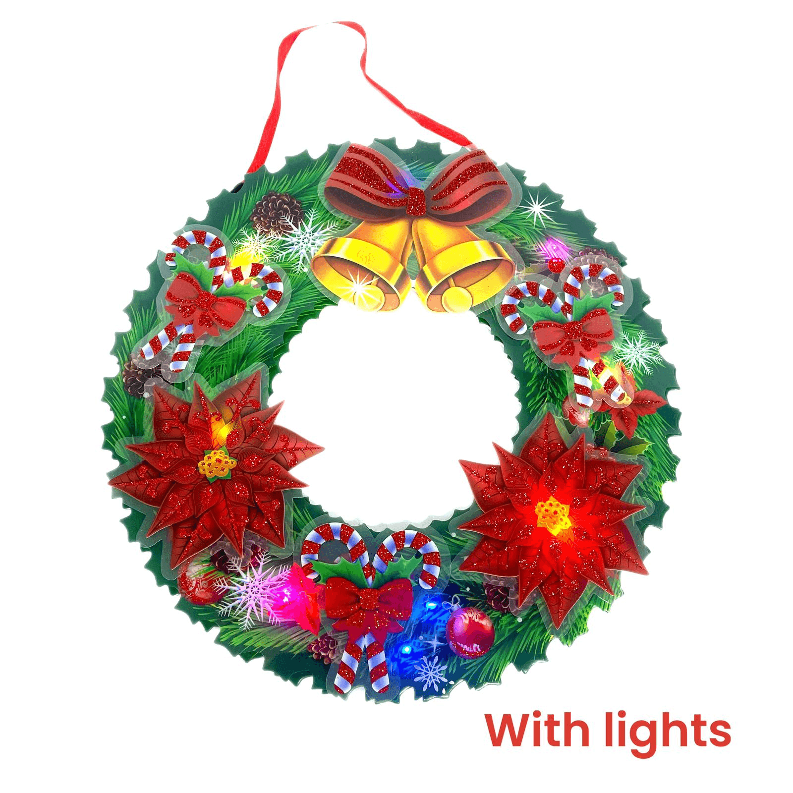 Christmas Decoration Hanging Ornaments With Light Door Hanging - 3625 - Pinoyhyper