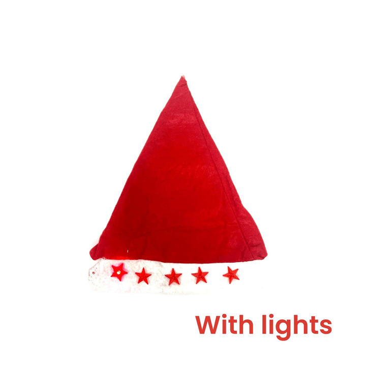 Christmas Santa Claus Hat With Led Light - Pinoyhyper