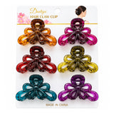 Dantiya Flower Shaped Hair Claw Clips - 6 Pcs (ACF0058)