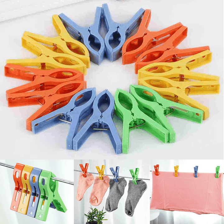 Clothes Pins Heavy Duty Clips - 12 Pcs - Pinoyhyper